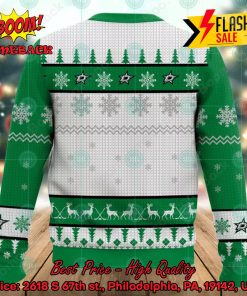 nhl dallas stars big logo ugly christmas sweater 2 oXNw1