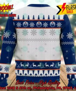 NHL Edmonton Oilers Big Logo Ugly Christmas Sweater
