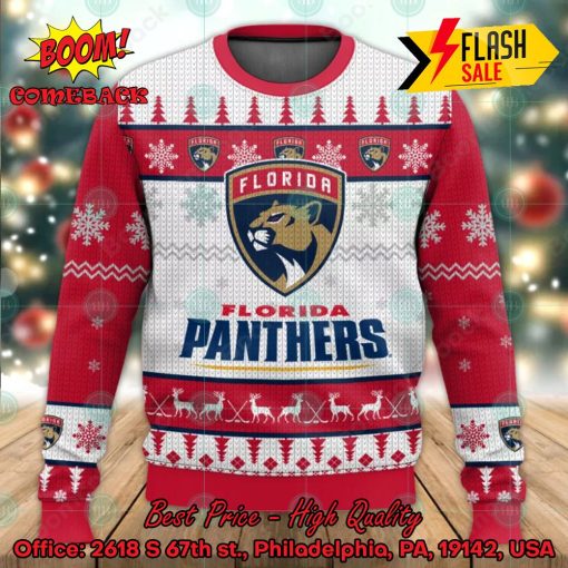 NHL Florida Panthers Big Logo Ugly Christmas Sweater