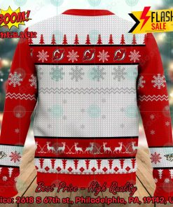 nhl new jersey devils big logo ugly christmas sweater 2 uF3Ay