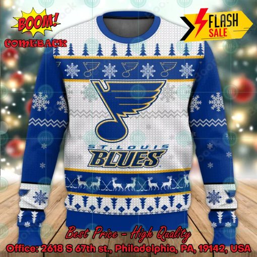 NHL St. Louis Blues Big Logo Ugly Christmas Sweater