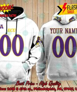 Personalized NCAA East Carolina Pirates White Style 1 3D Hoodie