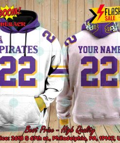 Personalized NCAA East Carolina Pirates White Style 3 3D Hoodie