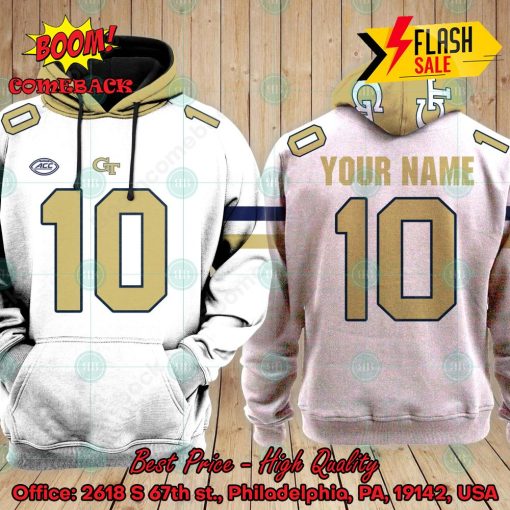 Personalized NCAA Georgia Tech Yellow Jackets 3D Hoodie