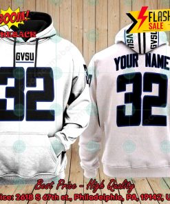 Personalized NCAA Grand Valley State Lakers White 3D Hoodie