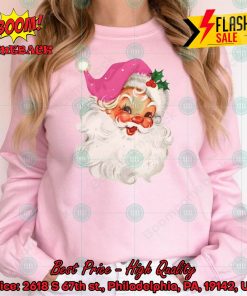 Pink Santa Sweatshirt