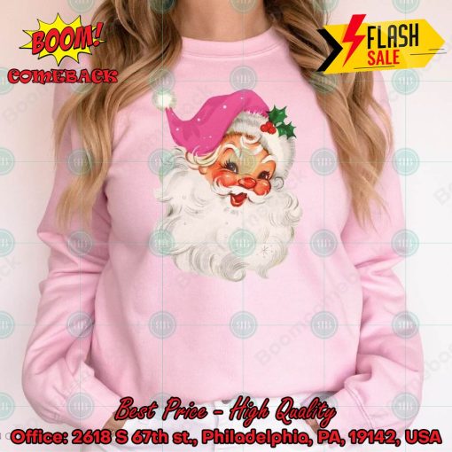 Pink Santa Sweatshirt