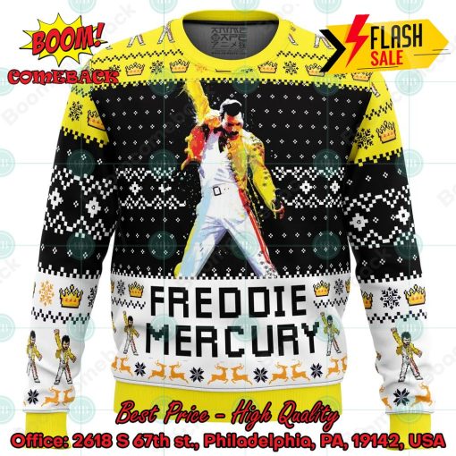 Queen Freddie Mercury Ugly Christmas Sweater