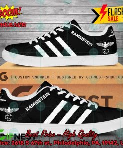Rammstein White Stripes Style 2 Adidas Stan Smith Shoes