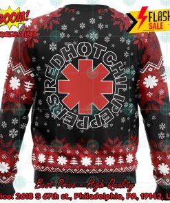 red hot chili peppers big logo ugly christmas sweater 2 eaSbN