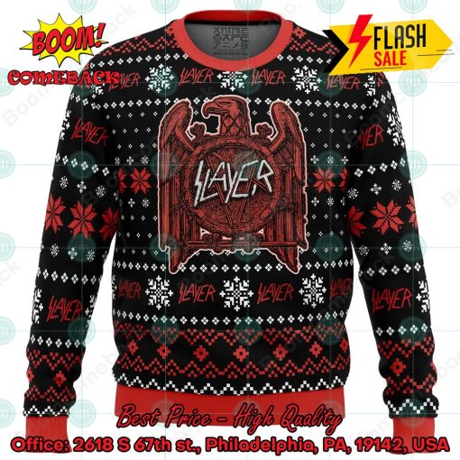Slayer Metal Band Big Logo Ugly Christmas Sweater