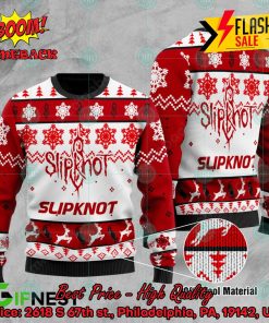 Slipknot Big Logo Snowflake Ugly Christmas Sweater