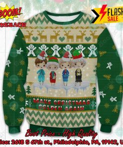 The Golden Girls Chibi Make Christmas Golden Again Ugly Christmas Sweater