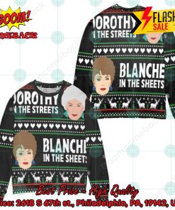 The Golden Girls Dorothy In The Streets Blanche In The Sheets Ugly Christmas Sweater