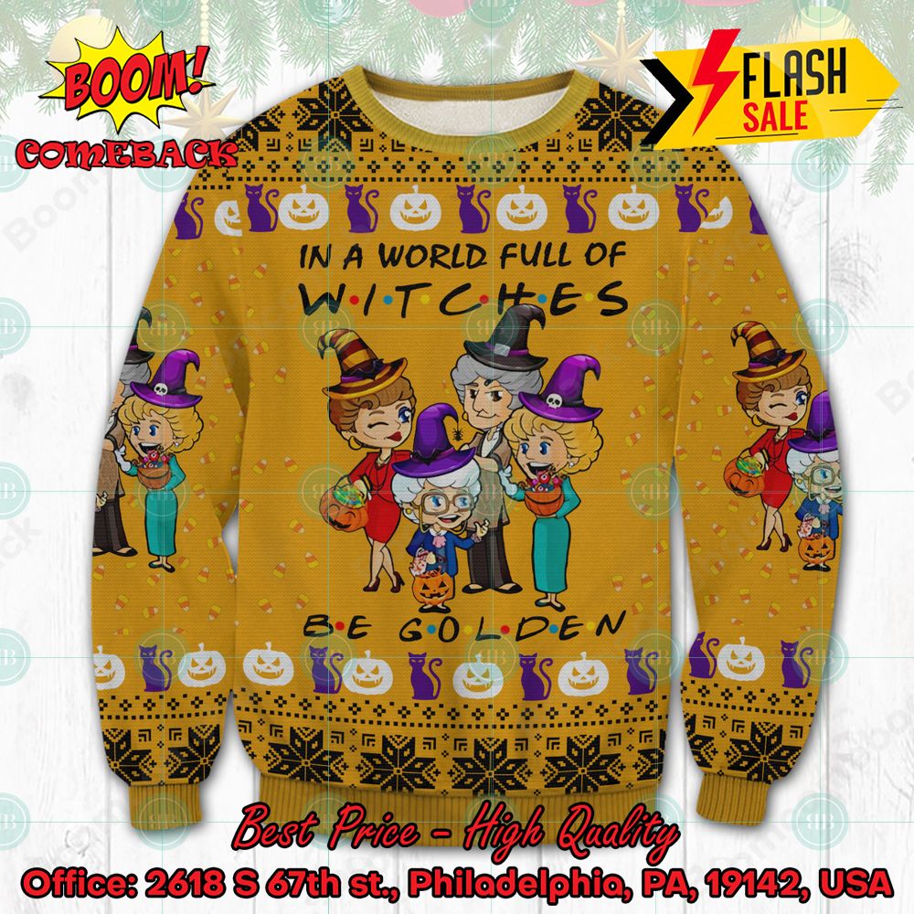 The Golden Girls Have Yourself A Very Golden Christmas Ugly Christmas Sweater