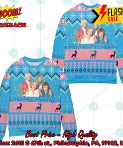The Golden Girls Snowflake Blue Ugly Christmas Sweater