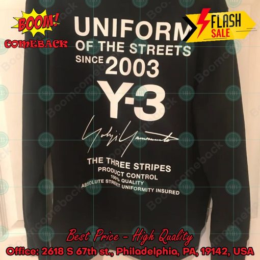 Uniform Of The Streets From 2003 Y-3 Sweatshirt