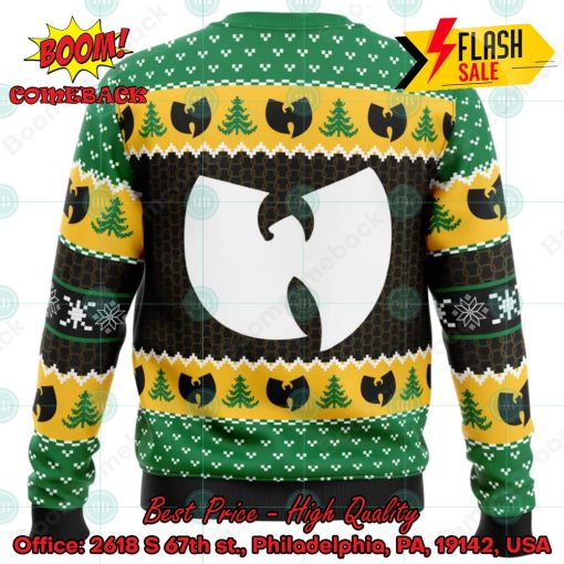 Wu-Tang Clan Big Logo Pine Tree Ugly Christmas Sweater