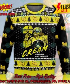 Wu-Tang Clan Macho Man C.R.E.A.M. Of The Crop Rises To The Top Ugly Christmas Sweater