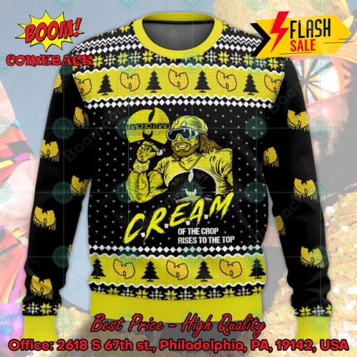 Wu-Tang Clan Macho Man C.R.E.A.M. Of The Crop Rises To The Top Ugly Christmas Sweater