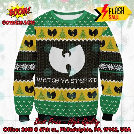 Wu-Tang Clan Watch Ya Step Kid Ugly Christmas Sweater