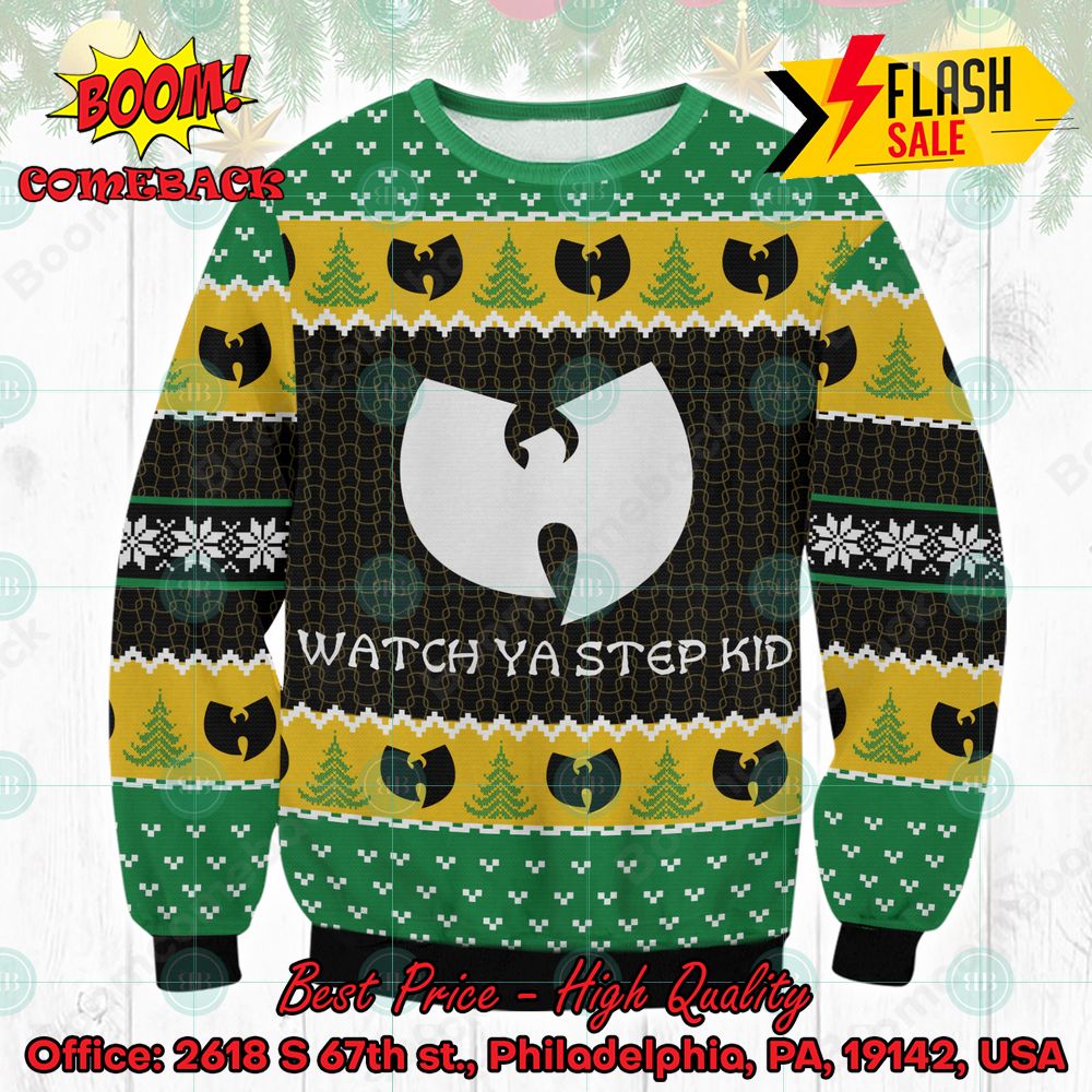 Wu-Tang Clan Macho Man C.R.E.A.M. Of The Crop Rises To The Top Ugly Christmas Sweater