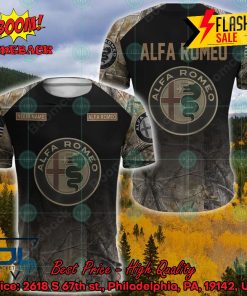 Alfa Romeo Military Custome Personalized Name And Flag 3D Hoodie And Shirts