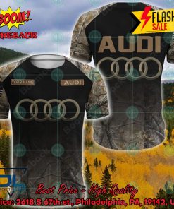 Audi Military Custome Personalized Name And Flag 3D Hoodie And Shirts