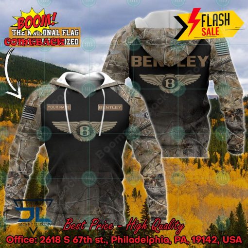 Bentley Military Custome Personalized Name And Flag 3D Hoodie And Shirts