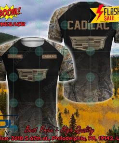 cadillac military custome personalized name and flag 3d hoodie and shirts 2 kSp1f