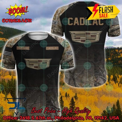 Cadillac  Military Custome Personalized Name And Flag 3D Hoodie And Shirts