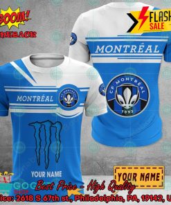 CF Montreal Monster Energy Personalized Name 3D Hoodie And Shirts