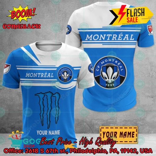 CF Montreal Monster Energy Personalized Name 3D Hoodie And Shirts