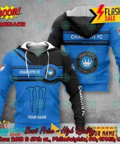 Charlotte FC Monster Energy Personalized Name 3D Hoodie And Shirts