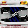 Chevrolet Corvette Convertible Navy Stripes Custom Adidas Stan Smith Blue Shoes