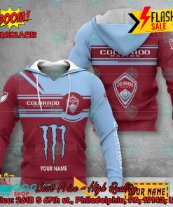 Colorado Rapids Monster Energy Personalized Name 3D Hoodie And Shirts