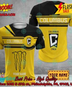 Columbus Crew Monster Energy Personalized Name 3D Hoodie And Shirts