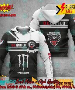 DC United Monster Energy Personalized Name 3D Hoodie And Shirts