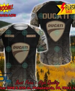Ducati Military Custome Personalized Name And Flag 3D Hoodie And Shirts