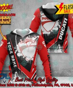 Ducati Personalized Name 3D Hoodie And Shirts