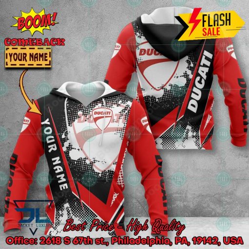 Ducati Personalized Name 3D Hoodie And Shirts