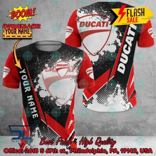 Ducati Personalized Name 3D Hoodie And Shirts