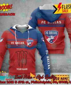 FC Dallas Monster Energy Personalized Name 3D Hoodie And Shirts