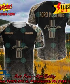 Ford Mustang Military Custome Personalized Name And Flag 3D Hoodie And Shirts