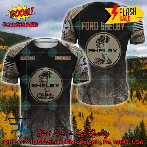 Ford Shelby Military Custome Personalized Name And Flag 3D Hoodie And Shirts