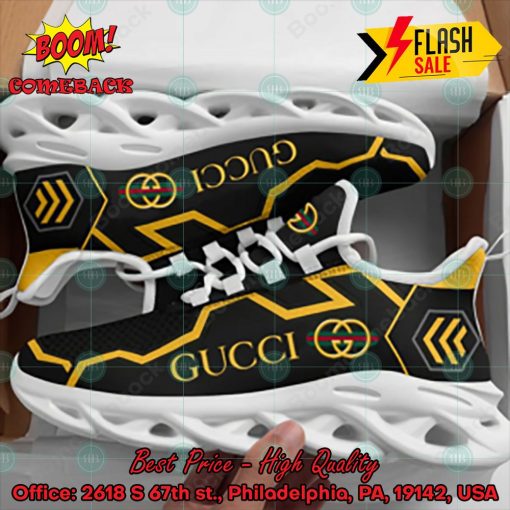 Gucci Black Yellow Version 01 Max Soul Sneakers