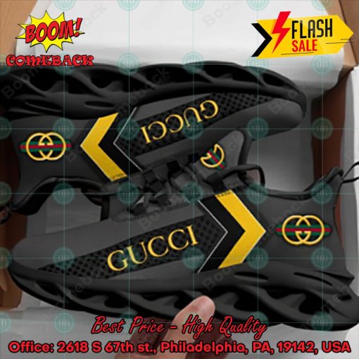 Gucci Black Yellow Version 02 Max Soul Sneakers