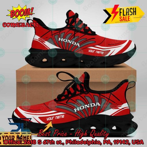 Honda Motorcycle Personalized Name Max Soul Shoes