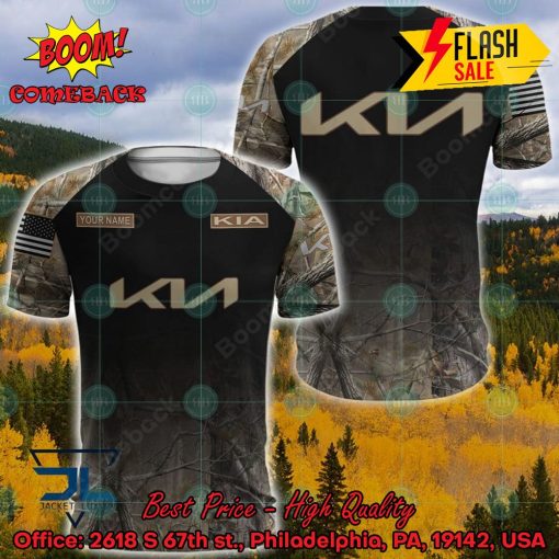 Kia Motors Military Custome Personalized Name And Flag 3D Hoodie And Shirts