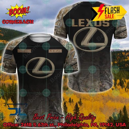 Lexus Military Custome Personalized Name And Flag 3D Hoodie And Shirts
